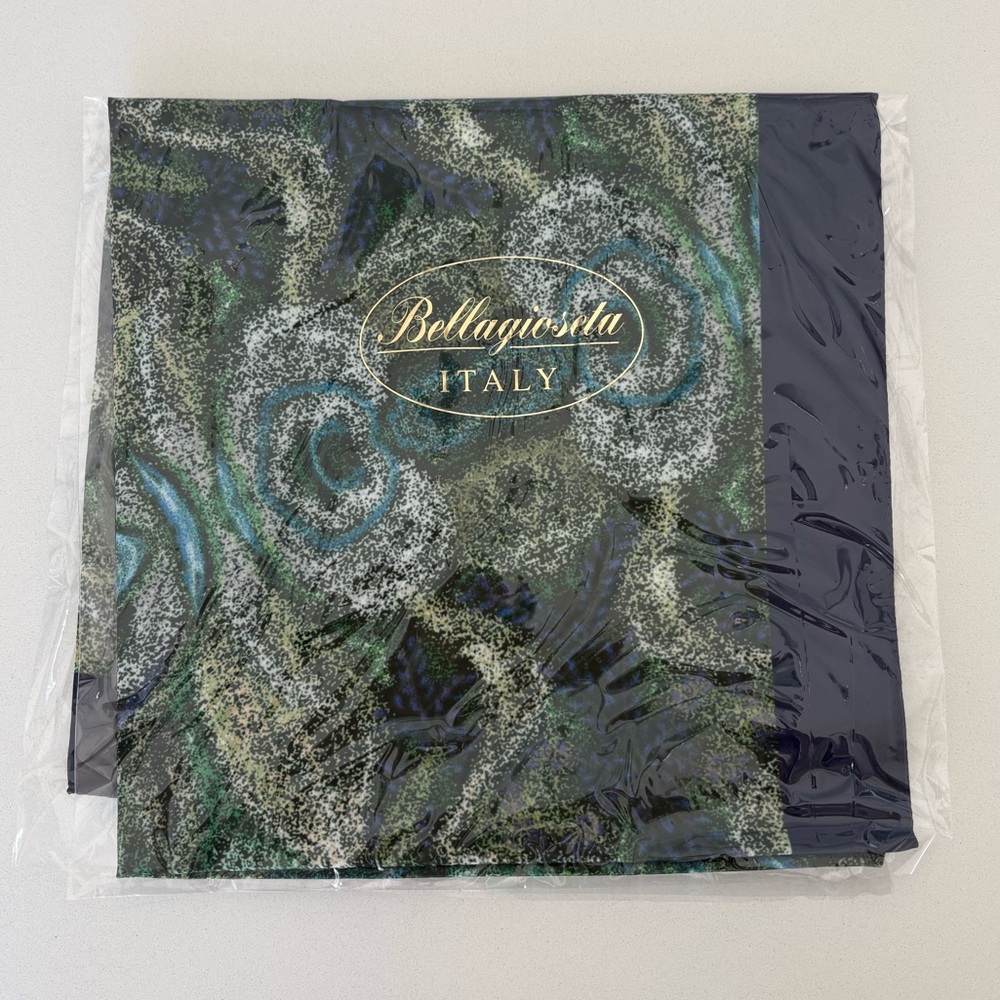 Bellagioseta Scarf from Bellagio, Lake Como, Italy / 34” Square